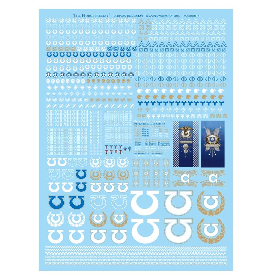 Ultramarines Legion Transfer Sheet - Wargames Warehouse