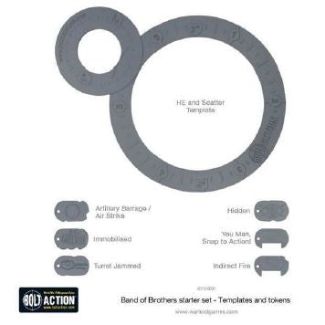 Bolt Action Template and Token Set - Wargames Warehouse