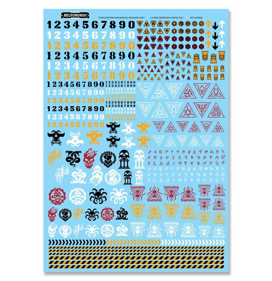 Thatos Pattern Hab Modules Transfer Sheet - Wargames Warehouse