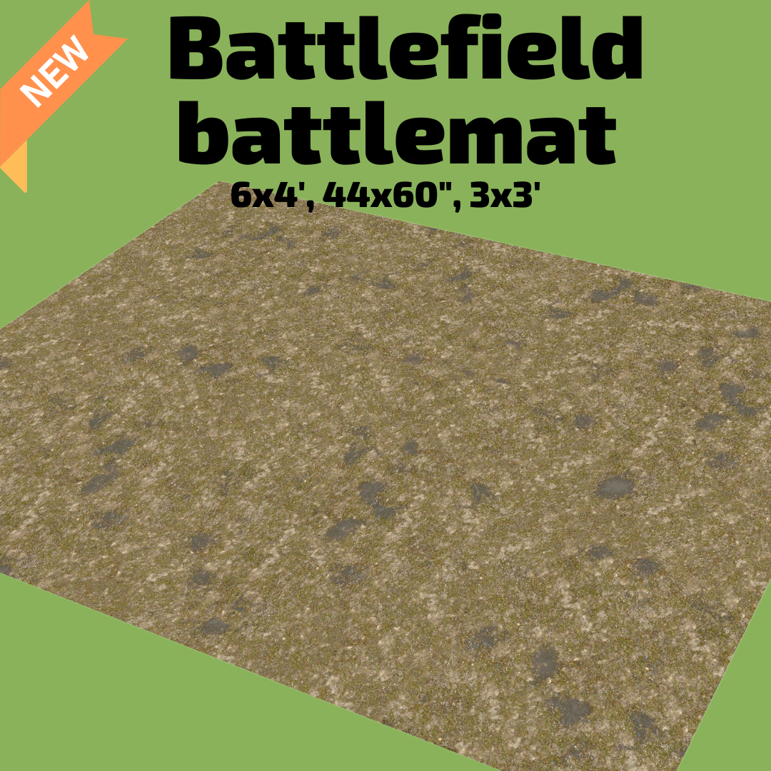 44" x 60" Battlefield Battlemat - Wargames Warehouse