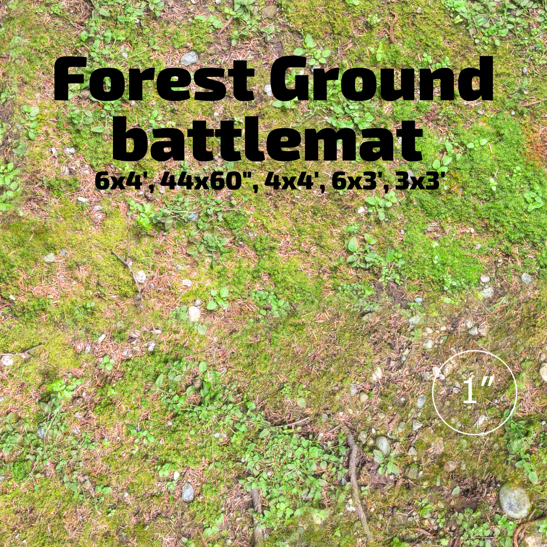 3' x 3' Forest Ground Battlemat - Wargames Warehouse