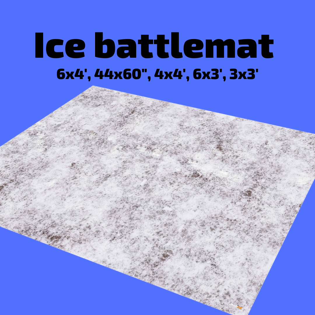 44" x 60" Ice Battlemat - Wargames Warehouse