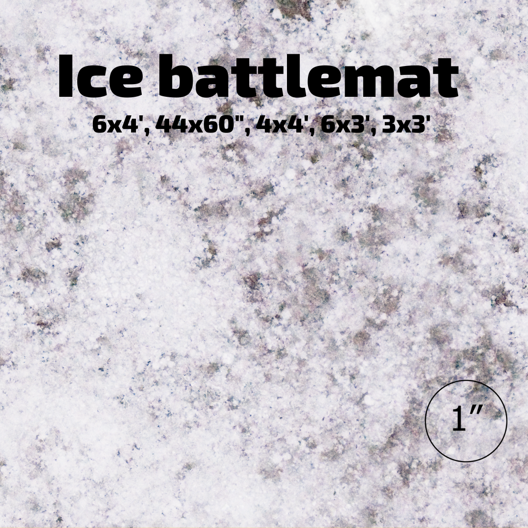 4' x 4' Ice Battlemat - Wargames Warehouse