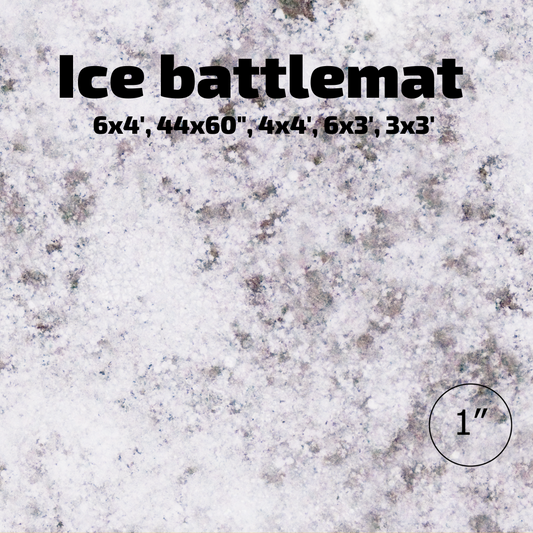 3' x 3' Ice Battlemat - Wargames Warehouse