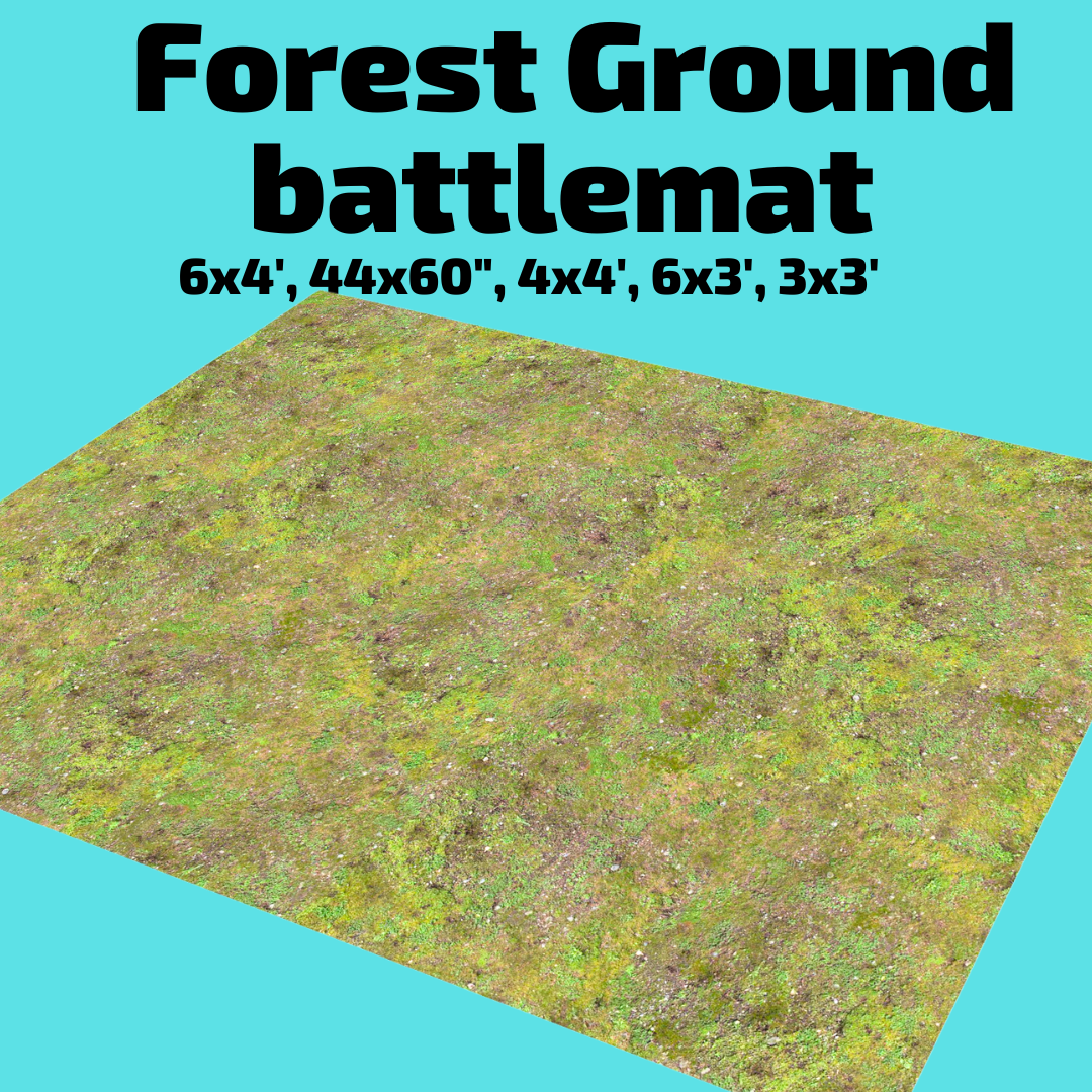 44" x 60" Forest Ground Battlemat - Wargames Warehouse