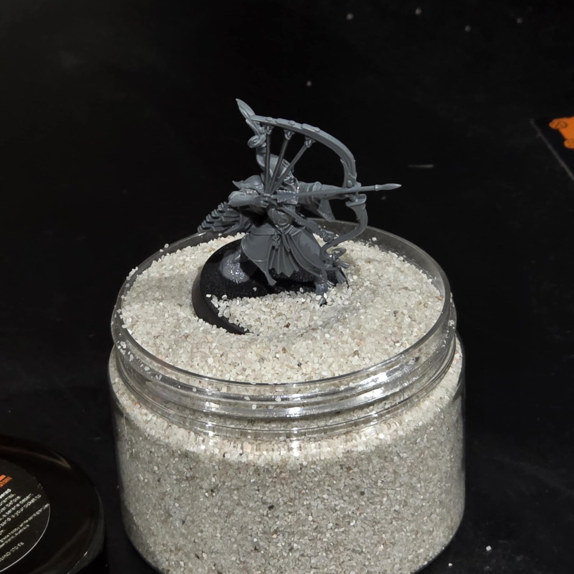 Basing sand for miniatures and dioramas