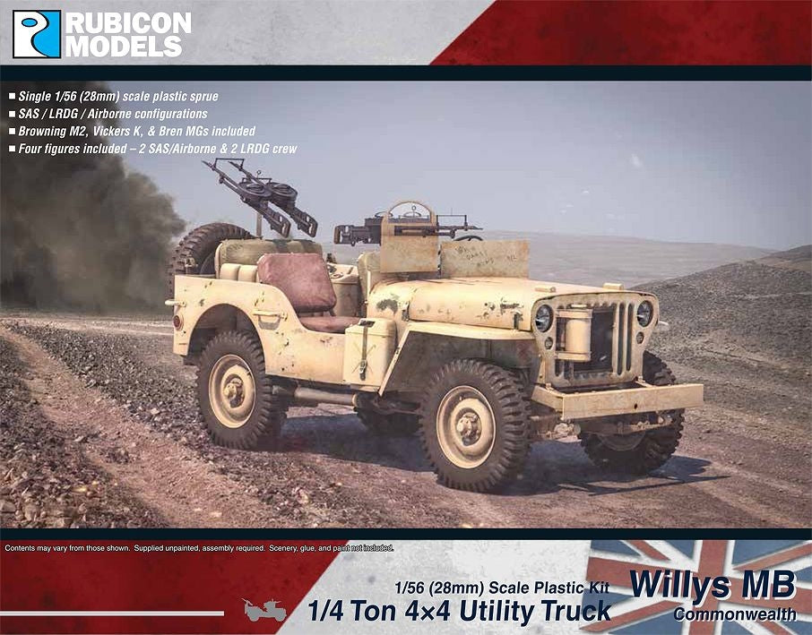 Commonwealth Willys MB 1/4 Ton 4x4 Jeep - Wargames Warehouse