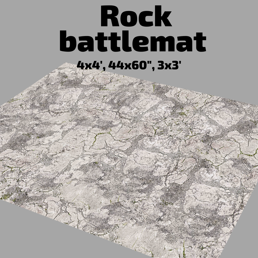 3' x 3' Rock Battlemat - Wargames Warehouse