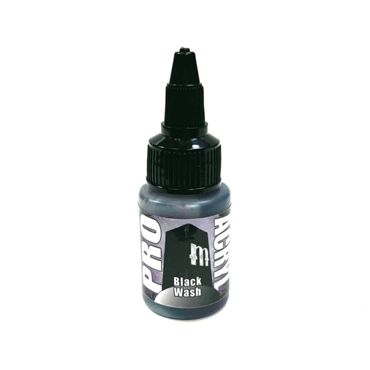 Monument Pro Acryl Washes - Black Wash 22ml - Wargames Warehouse