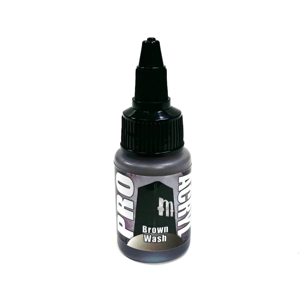 Monument Pro Acryl Washes - Brown Wash 22ml - Wargames Warehouse