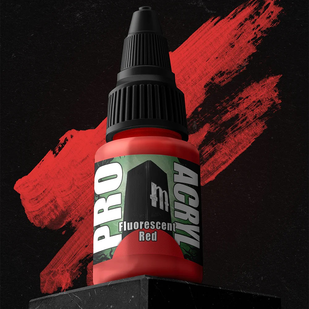 Monument Pro Acryl - Fluorescent Red 22ml - Wargames Warehouse