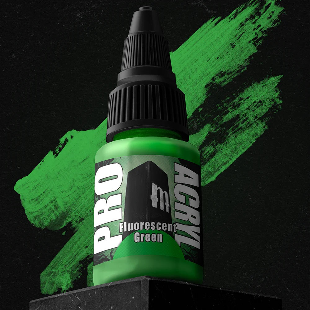 Monument Pro Acryl - Fluorescent Green 22ml - Wargames Warehouse