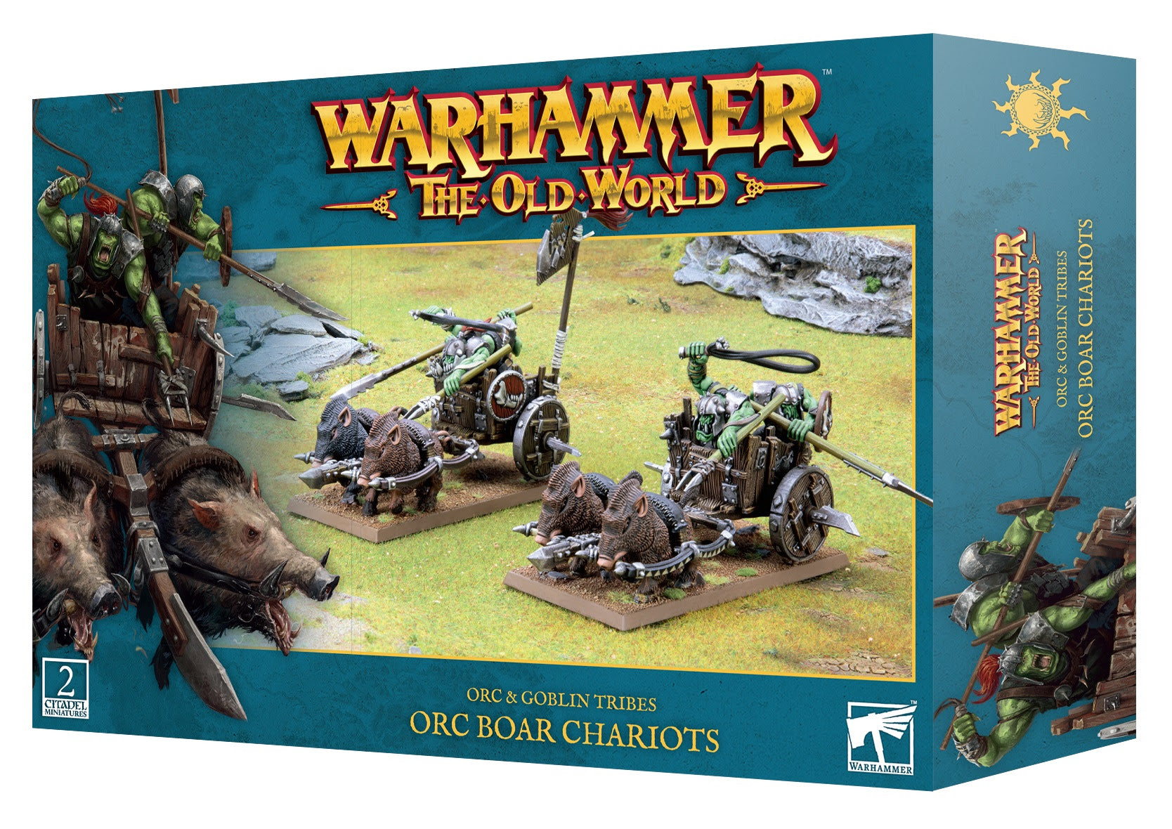 Orc & Goblin Tribes: Orc Boar Chariots - Wargames Warehouse